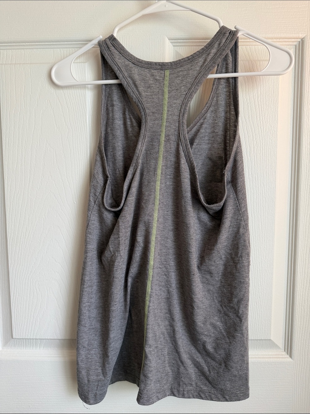 Avia Gray Racerback Muscle Tank with Neon Block Letters - Picture 2 of 4